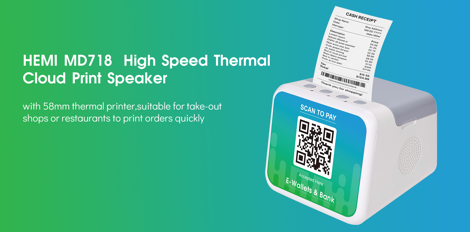 Mini Cash Register EMV Payment Terminal